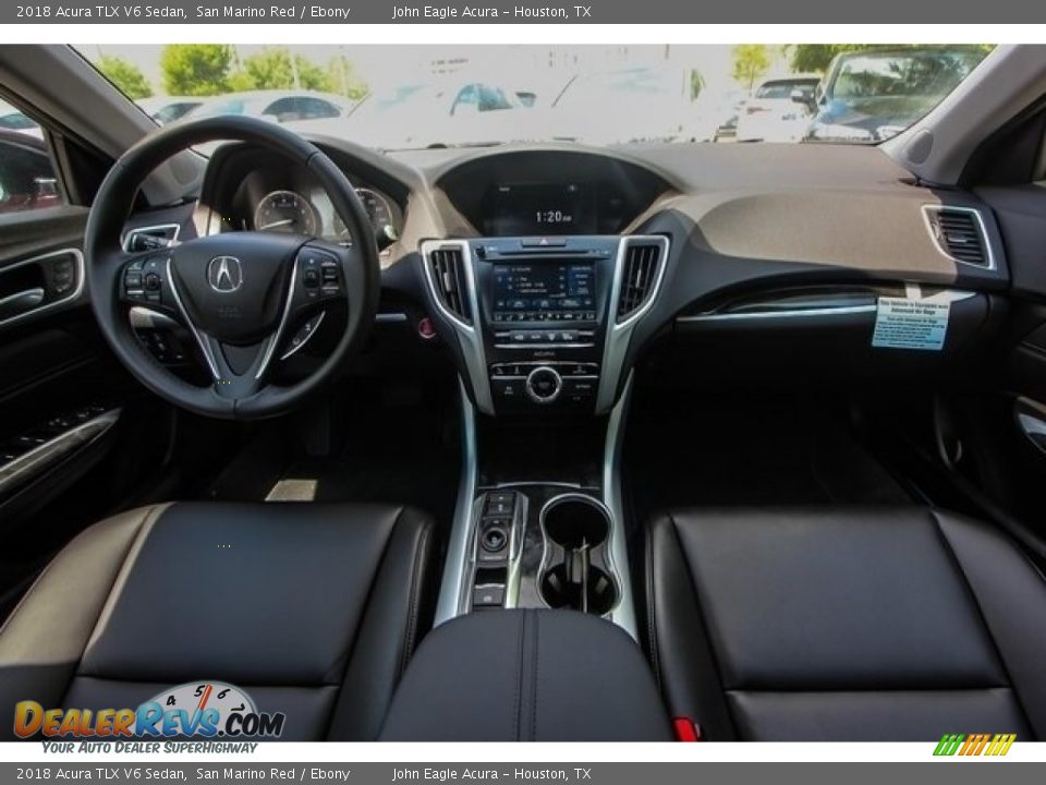 2018 Acura TLX V6 Sedan San Marino Red / Ebony Photo #9