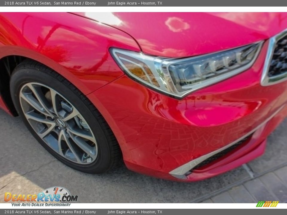 2018 Acura TLX V6 Sedan San Marino Red / Ebony Photo #10