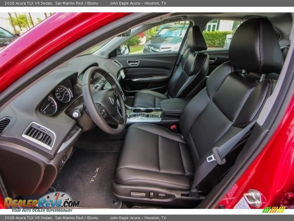 2018 Acura TLX V6 Sedan San Marino Red / Ebony Photo #16