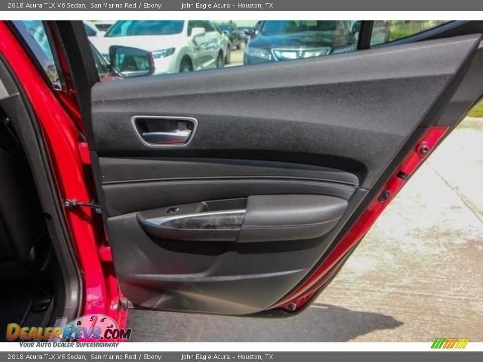 2018 Acura TLX V6 Sedan San Marino Red / Ebony Photo #19