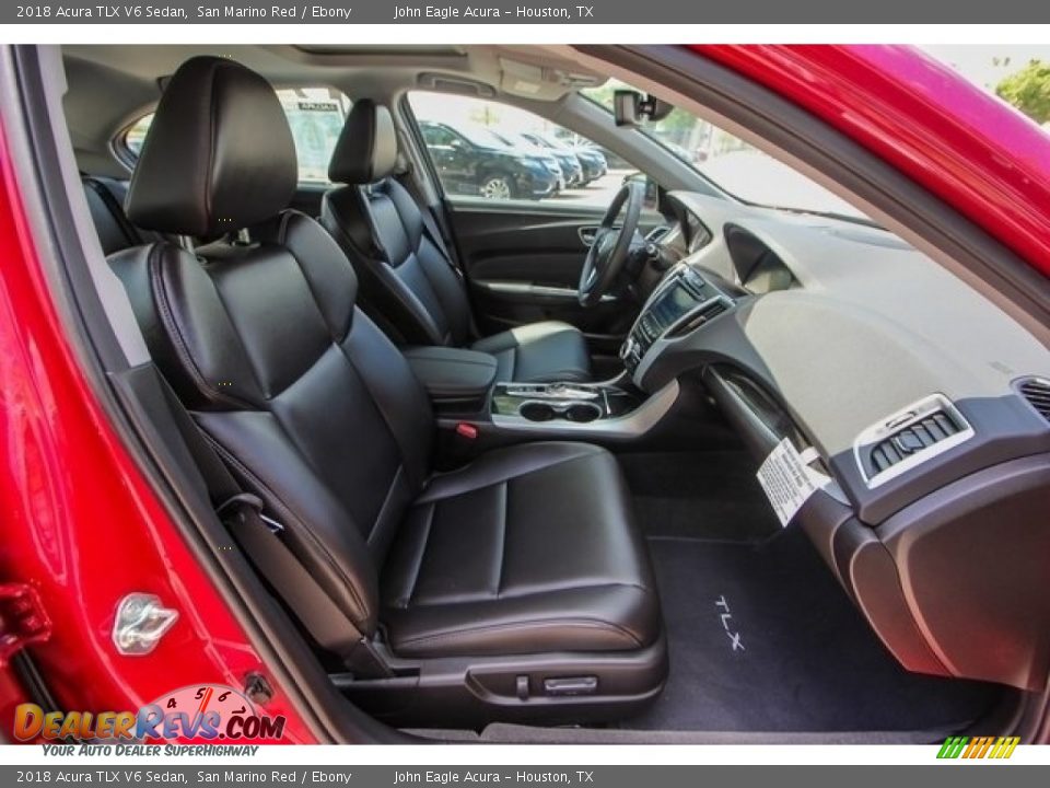 2018 Acura TLX V6 Sedan San Marino Red / Ebony Photo #22