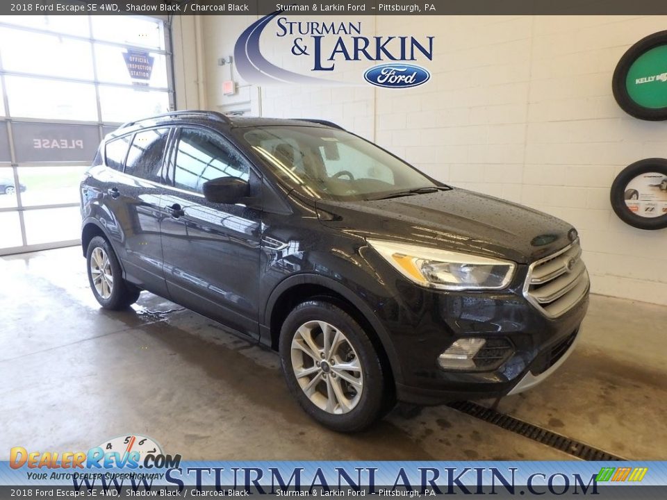 2018 Ford Escape SE 4WD Shadow Black / Charcoal Black Photo #1