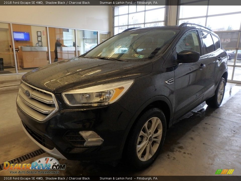 2018 Ford Escape SE 4WD Shadow Black / Charcoal Black Photo #4
