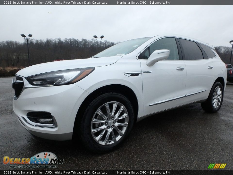 2018 Buick Enclave Premium AWD White Frost Tricoat / Dark Galvanized Photo #1