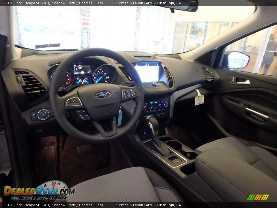 2018 Ford Escape SE 4WD Shadow Black / Charcoal Black Photo #8