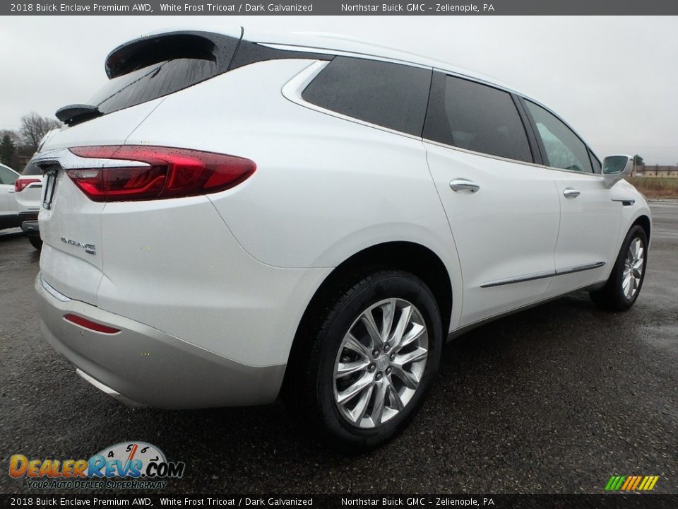 2018 Buick Enclave Premium AWD White Frost Tricoat / Dark Galvanized Photo #5