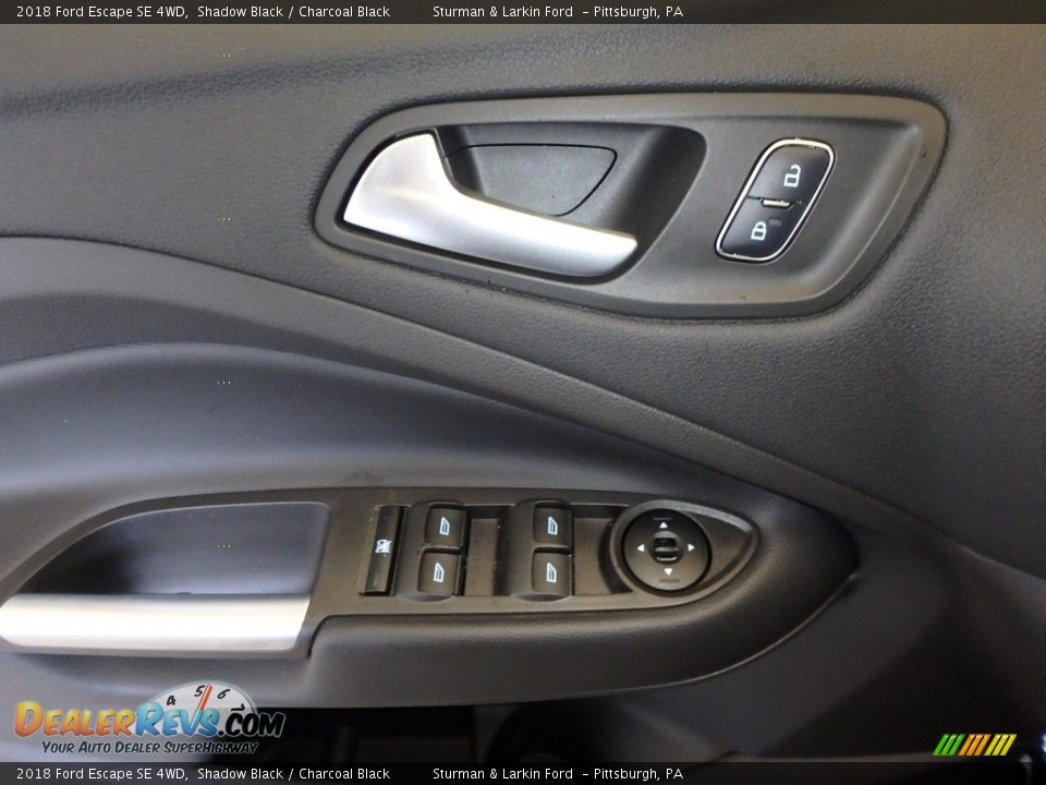 2018 Ford Escape SE 4WD Shadow Black / Charcoal Black Photo #9