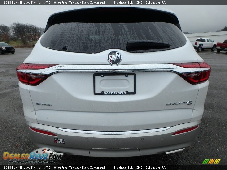 2018 Buick Enclave Premium AWD White Frost Tricoat / Dark Galvanized Photo #6