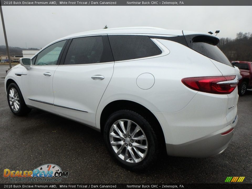 2018 Buick Enclave Premium AWD White Frost Tricoat / Dark Galvanized Photo #7