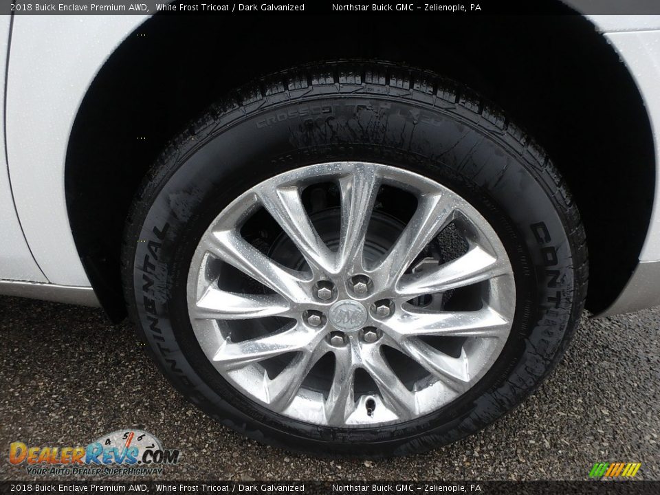 2018 Buick Enclave Premium AWD White Frost Tricoat / Dark Galvanized Photo #9