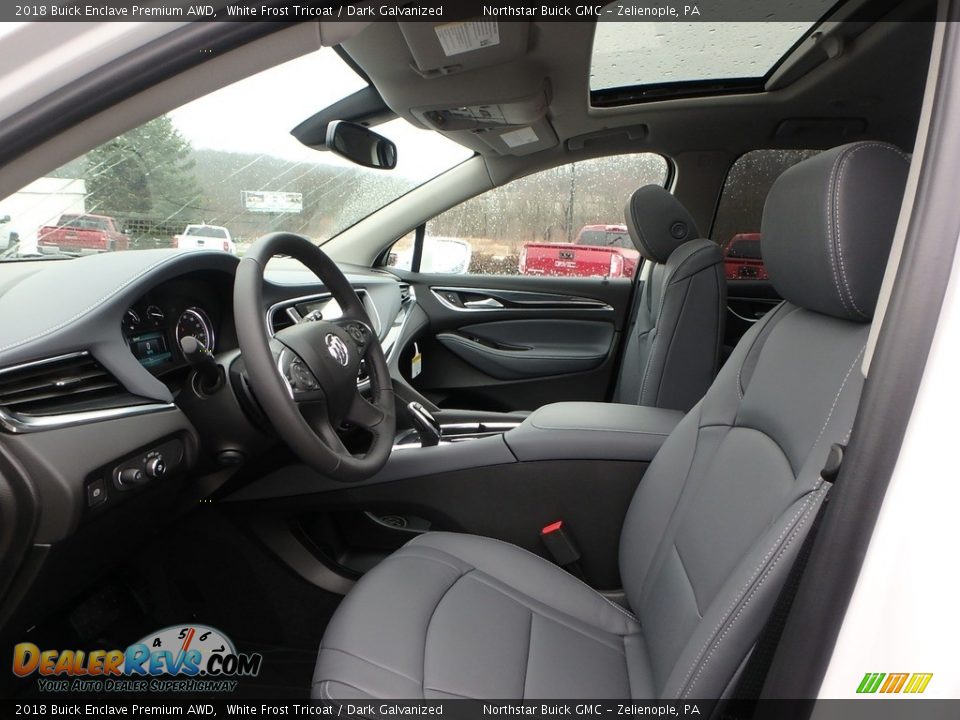 2018 Buick Enclave Premium AWD White Frost Tricoat / Dark Galvanized Photo #10