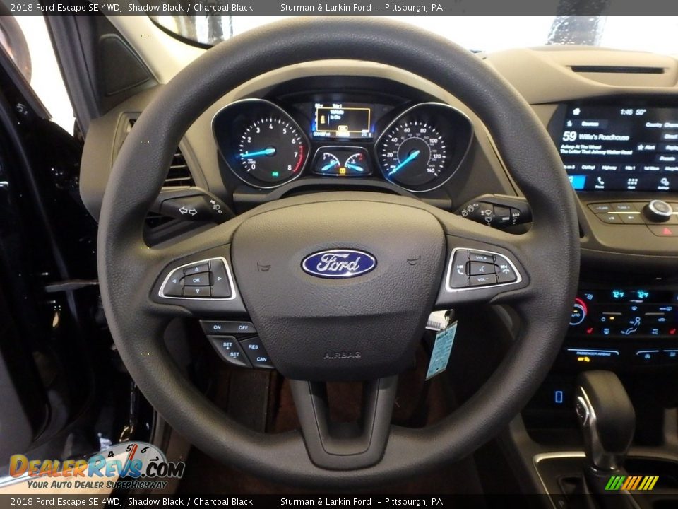 2018 Ford Escape SE 4WD Shadow Black / Charcoal Black Photo #15