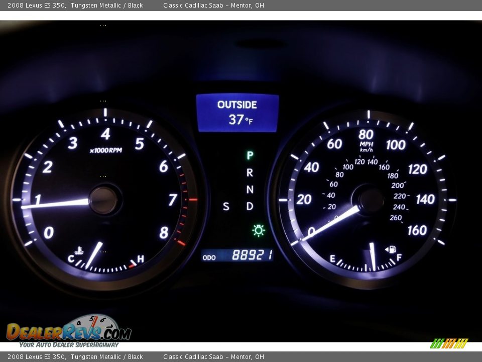 2008 Lexus ES 350 Tungsten Metallic / Black Photo #9