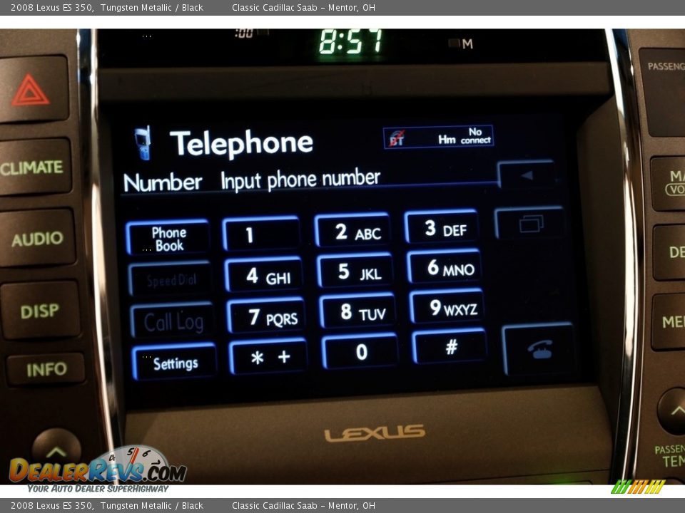 2008 Lexus ES 350 Tungsten Metallic / Black Photo #13