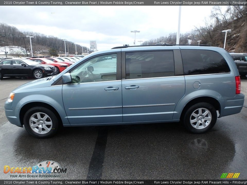 2010 Chrysler Town & Country Touring Clearwater Blue Pearl / Medium Pebble Beige/Cream Photo #2