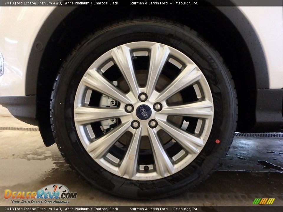 2018 Ford Escape Titanium 4WD White Platinum / Charcoal Black Photo #5