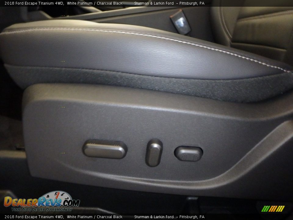 2018 Ford Escape Titanium 4WD White Platinum / Charcoal Black Photo #11
