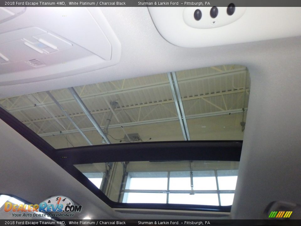 2018 Ford Escape Titanium 4WD White Platinum / Charcoal Black Photo #12