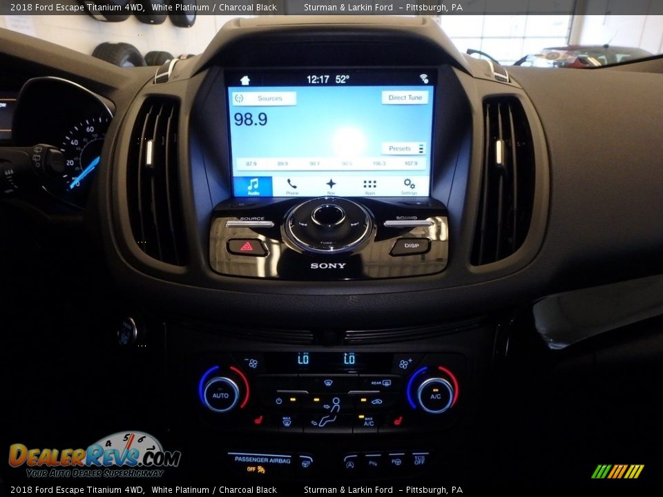 2018 Ford Escape Titanium 4WD White Platinum / Charcoal Black Photo #14