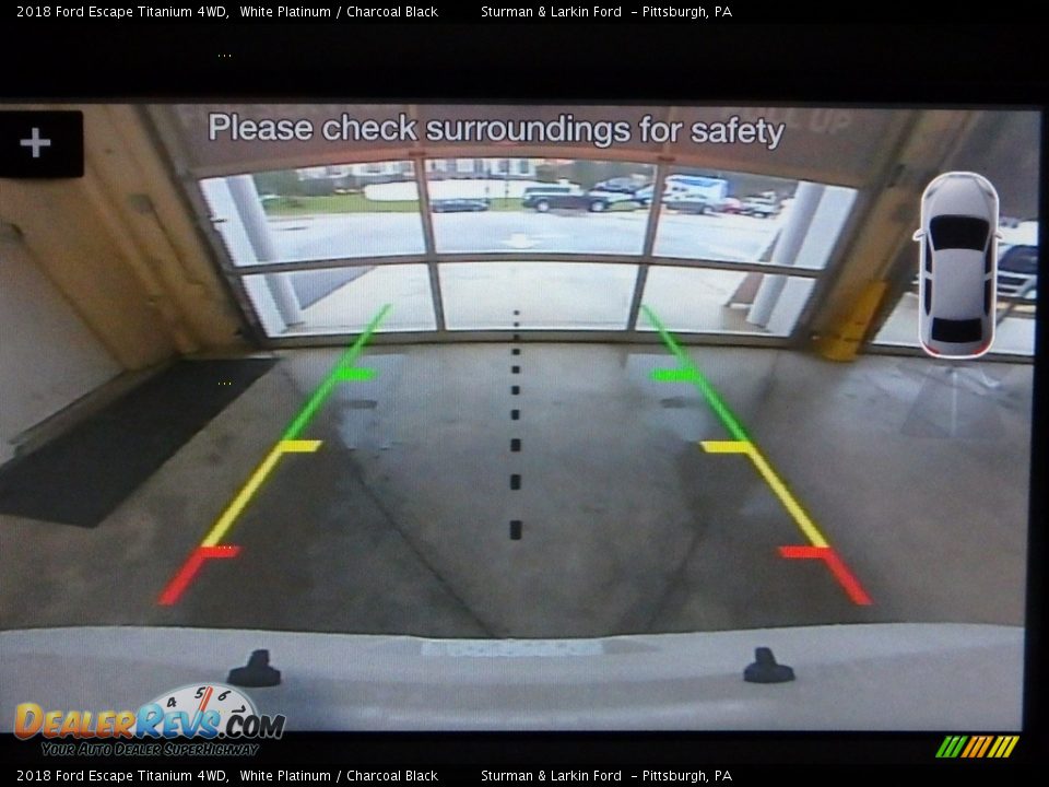 2018 Ford Escape Titanium 4WD White Platinum / Charcoal Black Photo #15