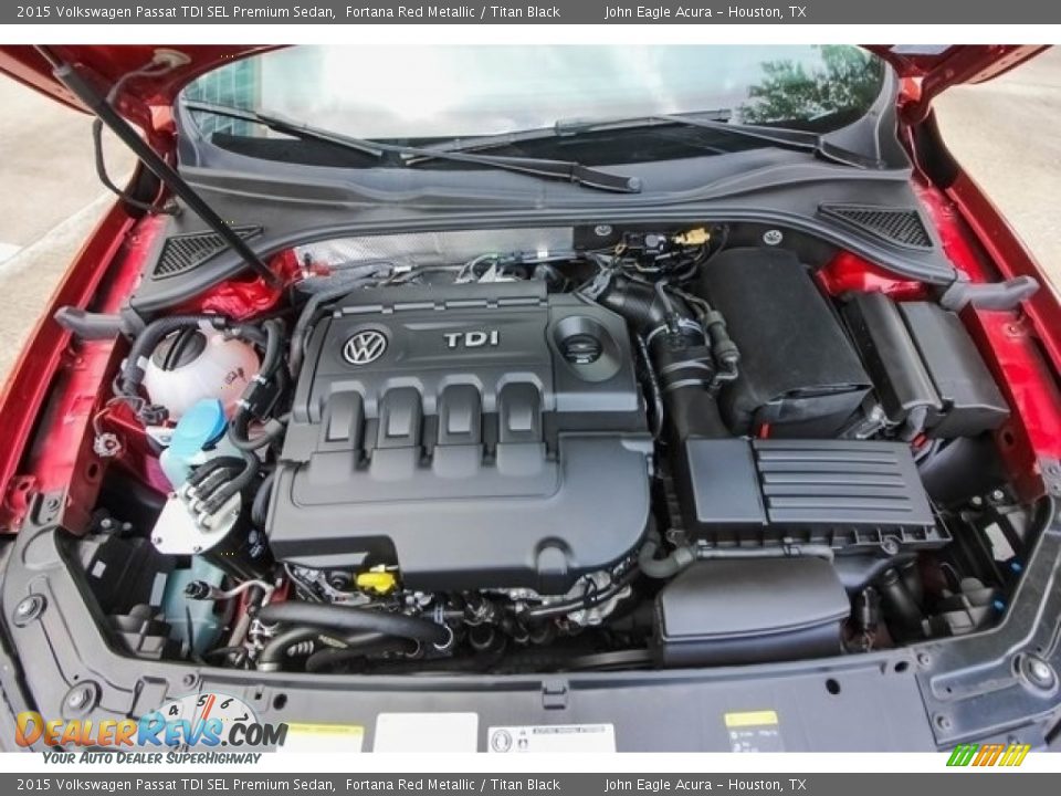 2015 Volkswagen Passat TDI SEL Premium Sedan Fortana Red Metallic / Titan Black Photo #27
