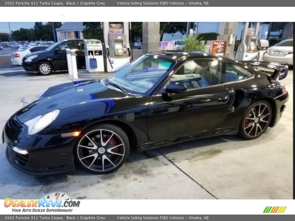 2002 Porsche 911 Turbo Coupe Black / Graphite Grey Photo #1