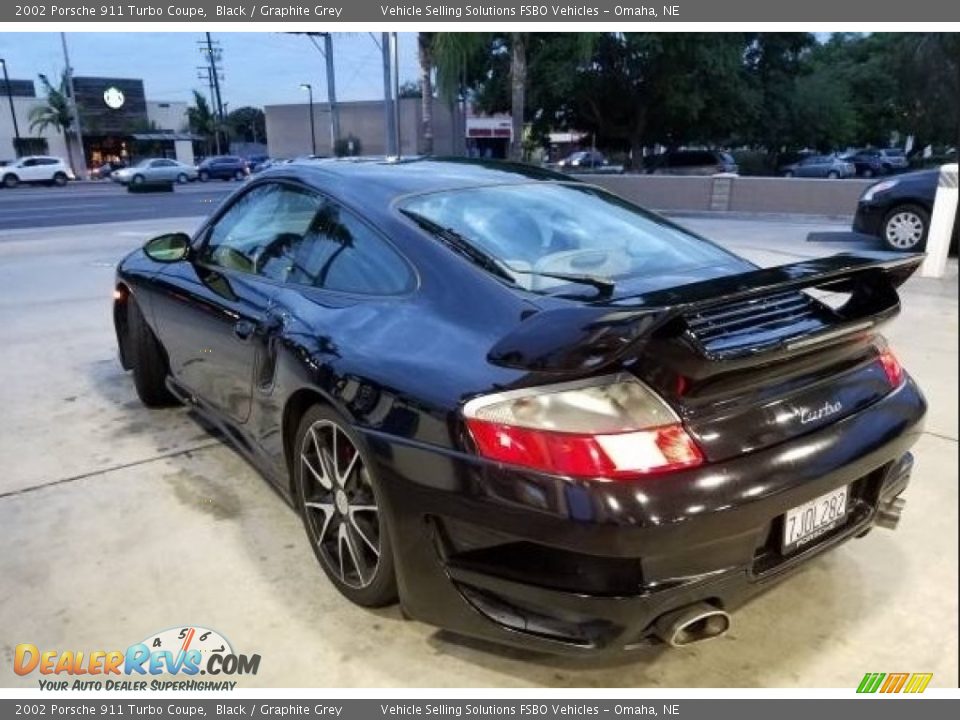 2002 Porsche 911 Turbo Coupe Black / Graphite Grey Photo #5