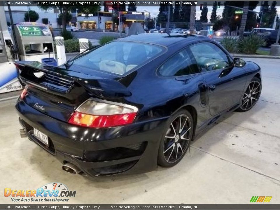 2002 Porsche 911 Turbo Coupe Black / Graphite Grey Photo #7