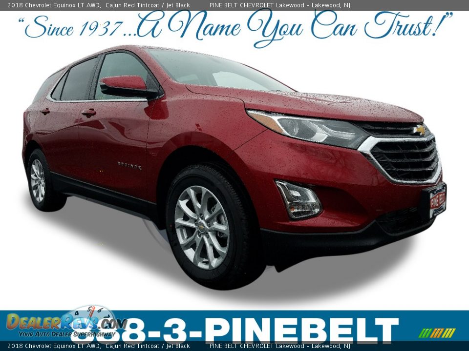 2018 Chevrolet Equinox LT AWD Cajun Red Tintcoat / Jet Black Photo #1
