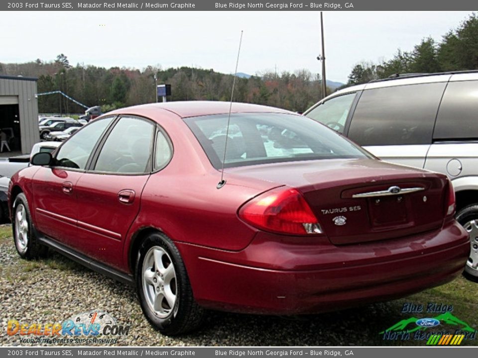 2003 Ford Taurus SES Matador Red Metallic / Medium Graphite Photo #4
