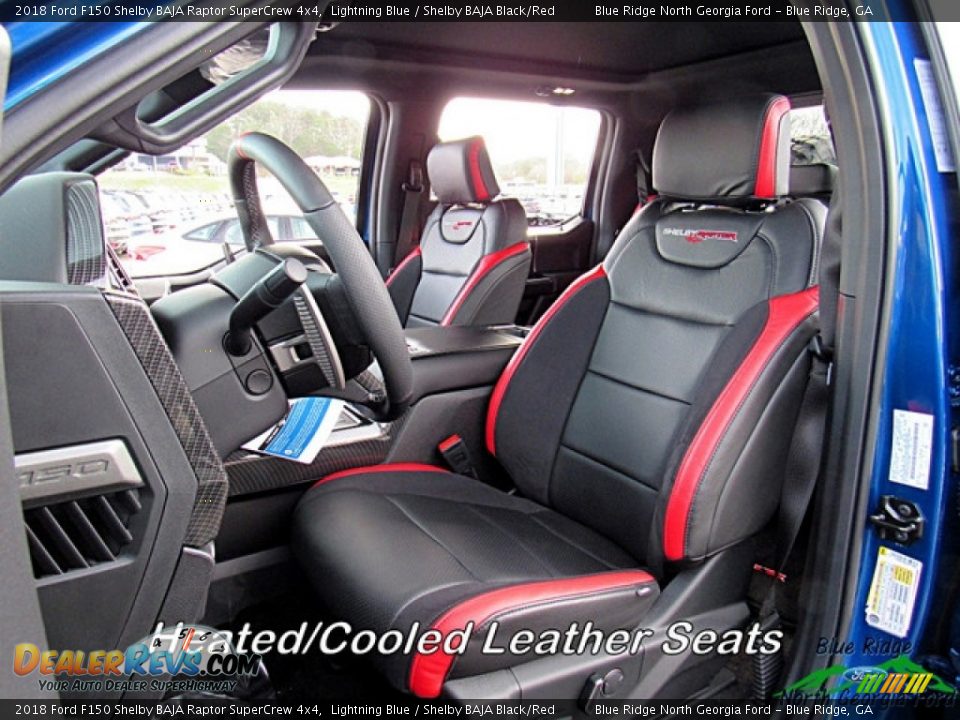 2018 Ford F150 Shelby BAJA Raptor SuperCrew 4x4 Lightning Blue / Shelby BAJA Black/Red Photo #9