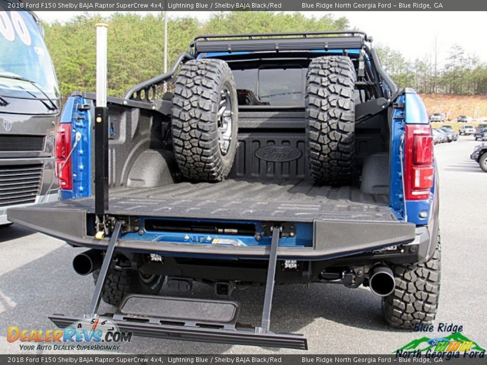 2018 Ford F150 Shelby BAJA Raptor SuperCrew 4x4 Lightning Blue / Shelby BAJA Black/Red Photo #11