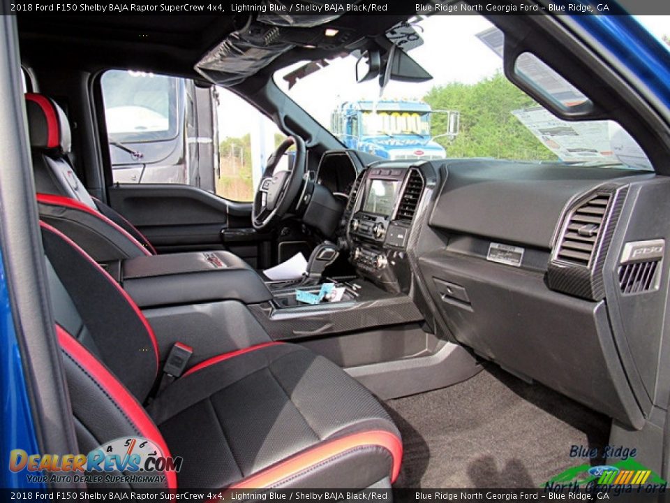 2018 Ford F150 Shelby BAJA Raptor SuperCrew 4x4 Lightning Blue / Shelby BAJA Black/Red Photo #13