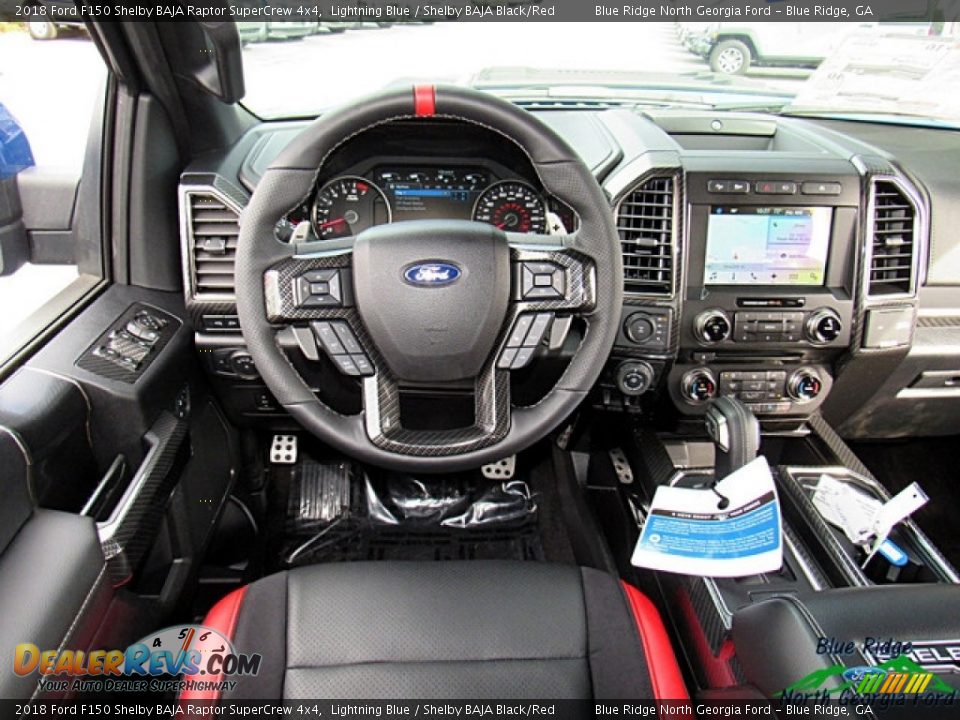 2018 Ford F150 Shelby BAJA Raptor SuperCrew 4x4 Lightning Blue / Shelby BAJA Black/Red Photo #14