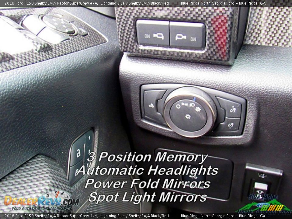 2018 Ford F150 Shelby BAJA Raptor SuperCrew 4x4 Lightning Blue / Shelby BAJA Black/Red Photo #23