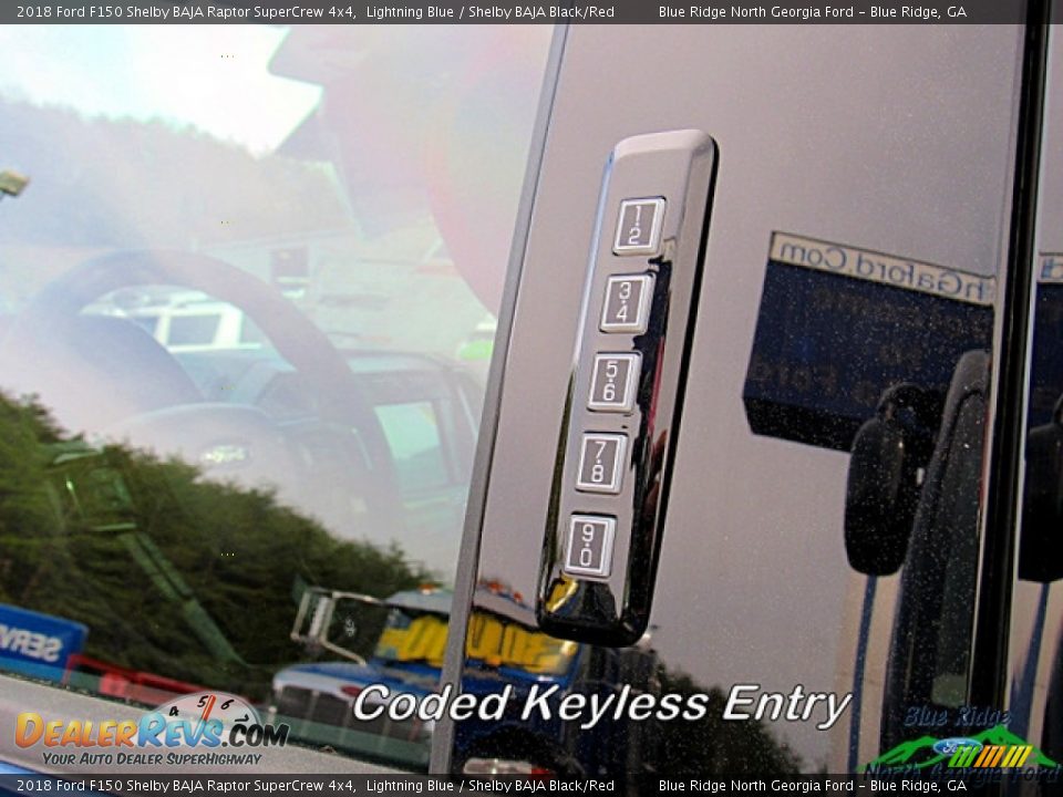 2018 Ford F150 Shelby BAJA Raptor SuperCrew 4x4 Lightning Blue / Shelby BAJA Black/Red Photo #25