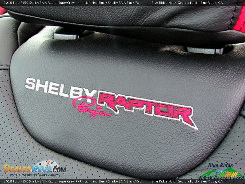 2018 Ford F150 Shelby BAJA Raptor SuperCrew 4x4 Lightning Blue / Shelby BAJA Black/Red Photo #27