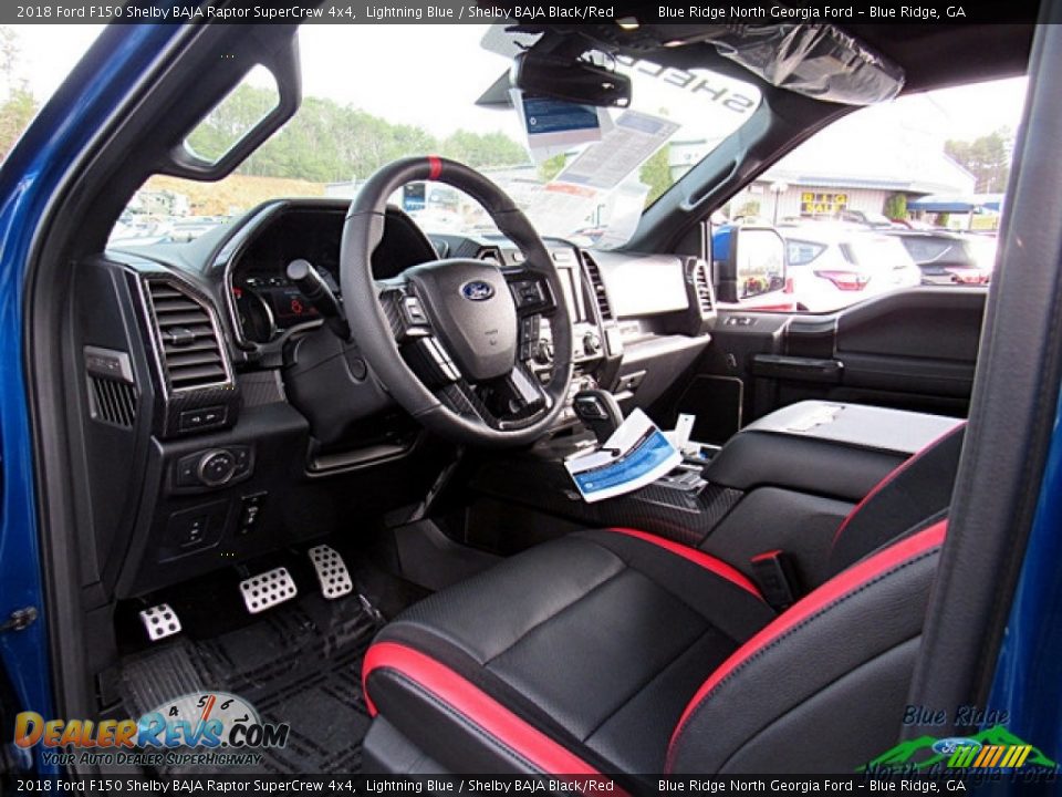 2018 Ford F150 Shelby BAJA Raptor SuperCrew 4x4 Lightning Blue / Shelby BAJA Black/Red Photo #31