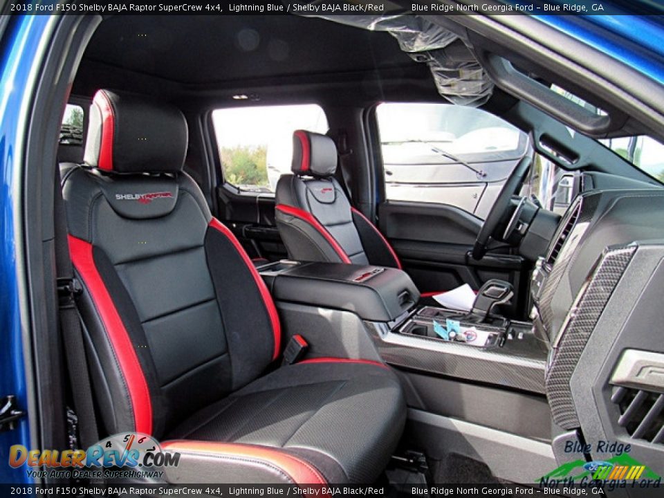 2018 Ford F150 Shelby BAJA Raptor SuperCrew 4x4 Lightning Blue / Shelby BAJA Black/Red Photo #32