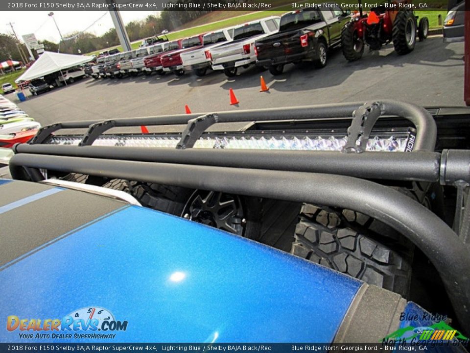 2018 Ford F150 Shelby BAJA Raptor SuperCrew 4x4 Lightning Blue / Shelby BAJA Black/Red Photo #34