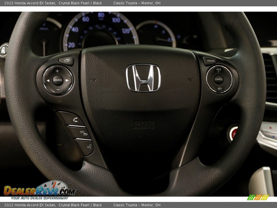 2013 Honda Accord EX Sedan Crystal Black Pearl / Black Photo #6