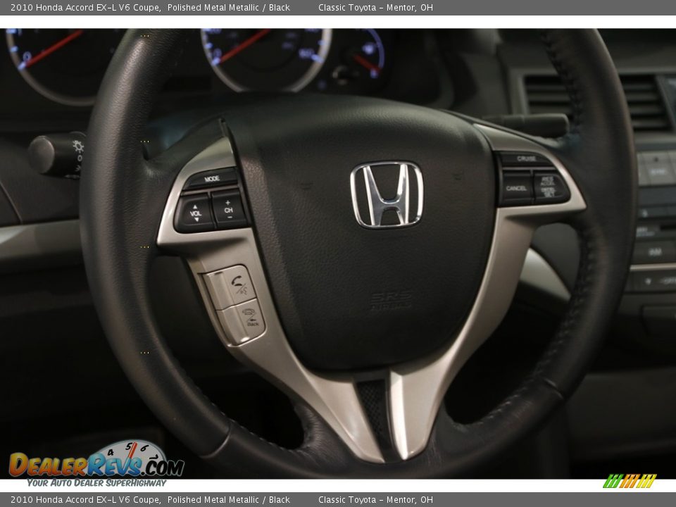 2010 Honda Accord EX-L V6 Coupe Polished Metal Metallic / Black Photo #6