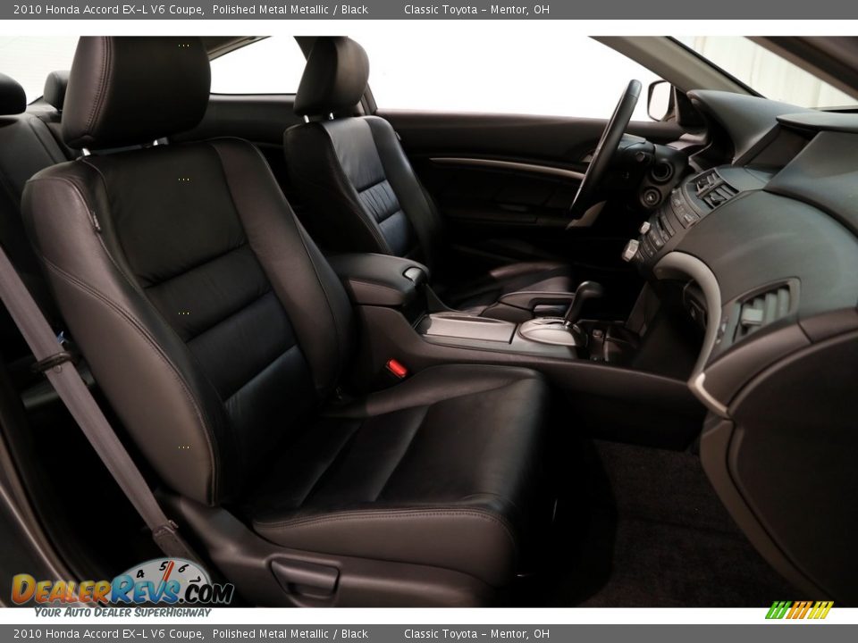 2010 Honda Accord EX-L V6 Coupe Polished Metal Metallic / Black Photo #18