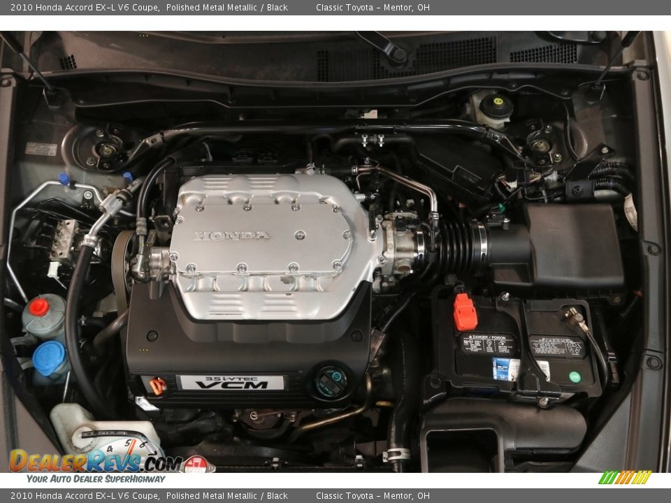2010 Honda Accord EX-L V6 Coupe Polished Metal Metallic / Black Photo #22