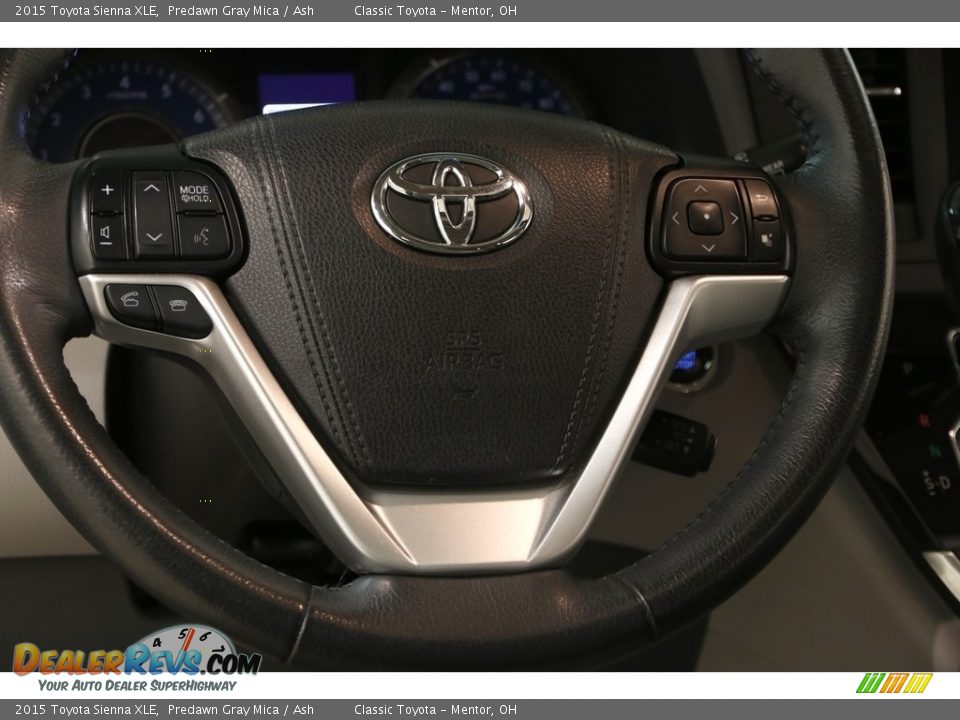 2015 Toyota Sienna XLE Predawn Gray Mica / Ash Photo #7