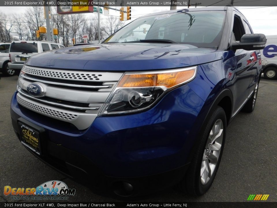 2015 Ford Explorer XLT 4WD Deep Impact Blue / Charcoal Black Photo #2