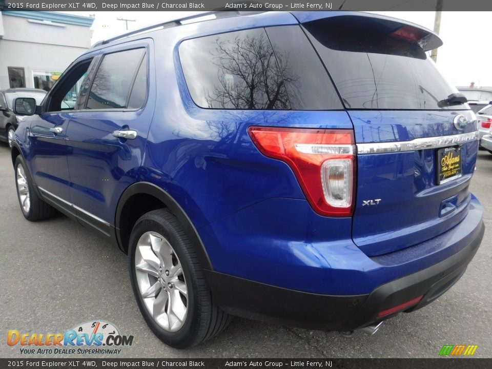 2015 Ford Explorer XLT 4WD Deep Impact Blue / Charcoal Black Photo #4