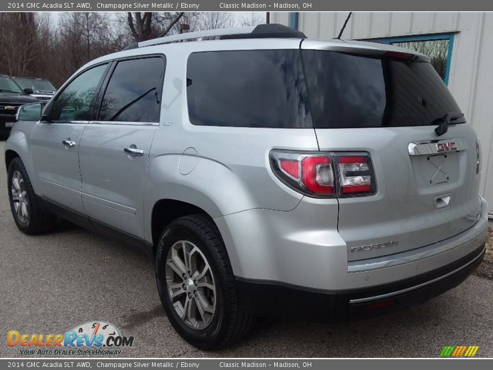 2014 GMC Acadia SLT AWD Champagne Silver Metallic / Ebony Photo #5
