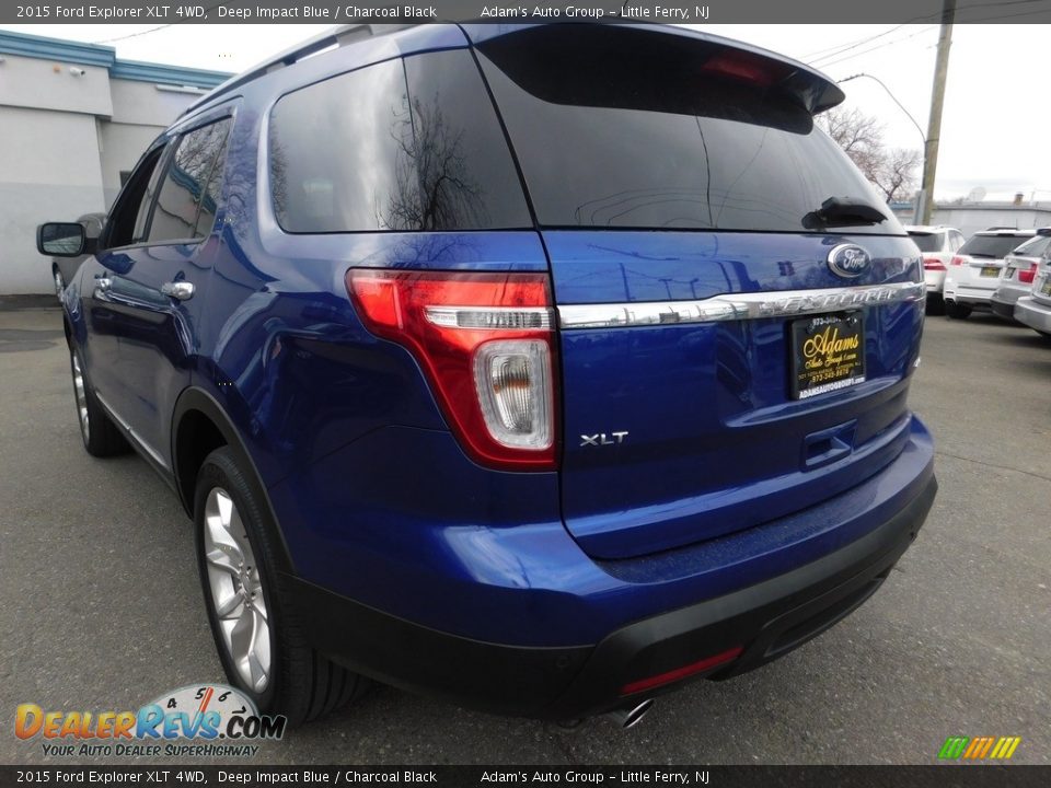 2015 Ford Explorer XLT 4WD Deep Impact Blue / Charcoal Black Photo #5