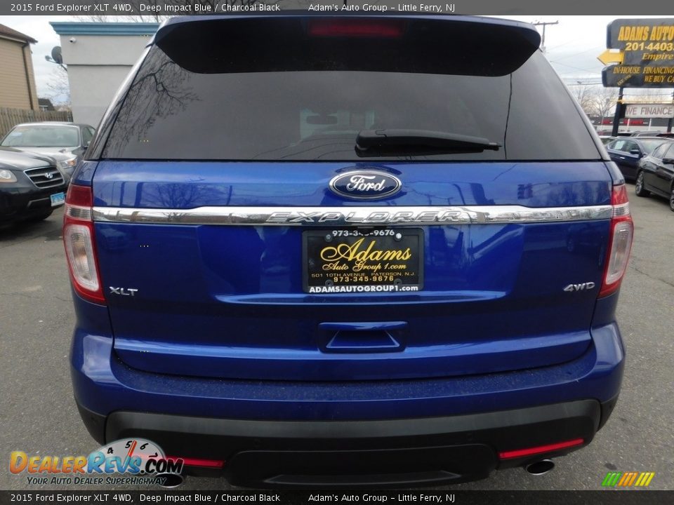 2015 Ford Explorer XLT 4WD Deep Impact Blue / Charcoal Black Photo #6